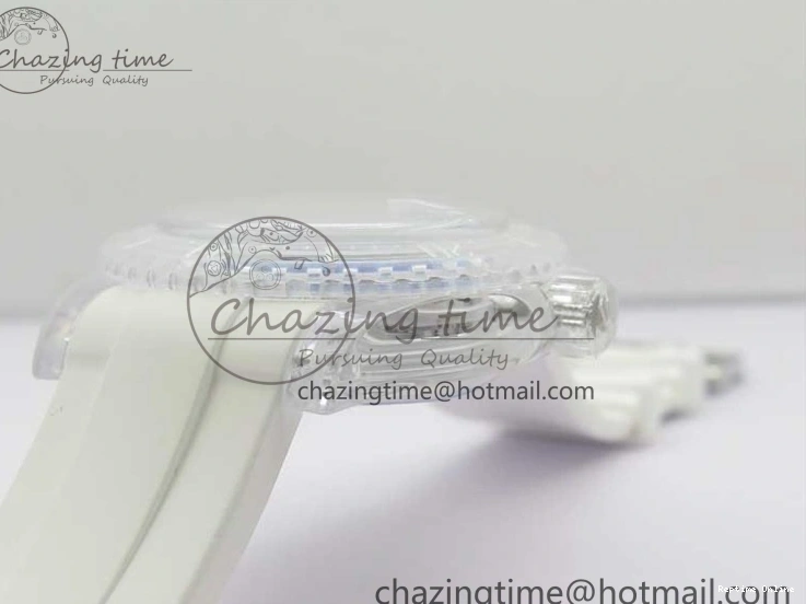 0512 Submariner Phantomlab Transparent KZF Best Edition Deep Blue Dial on White Rubber Strap VR WellDesigned 2568